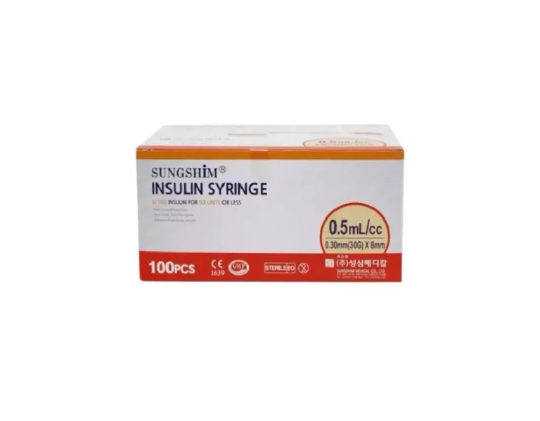 Sungshim 30G Ultra-Thin Insulin Syringe with Needles (8mm, 0.5cc) product image for Australian clinic catalogue