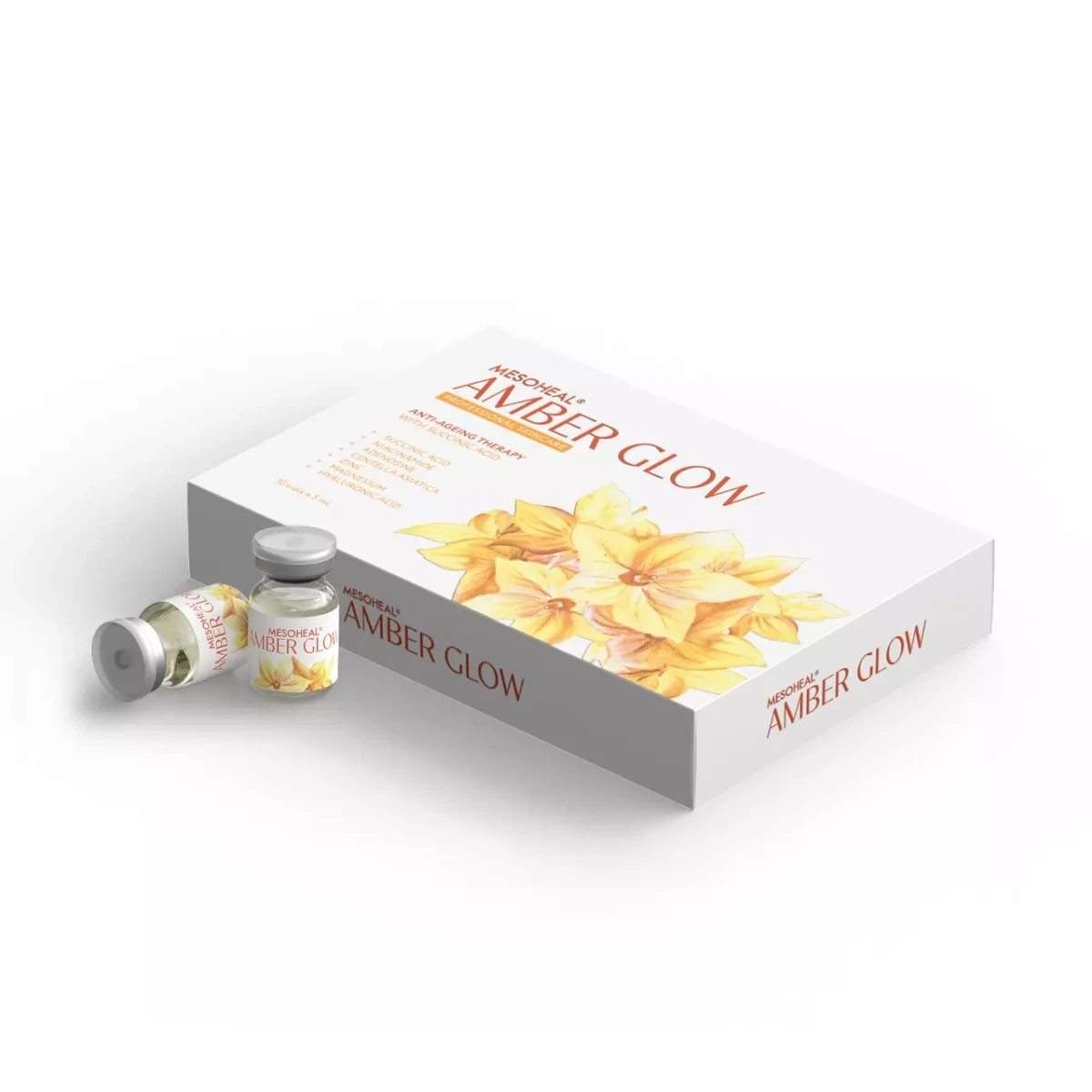 Mesoheal Amber Glow Anti-ageing therapy with succinic acid 10vials x 5ml product photo 2