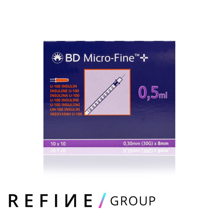 BD Micro-Fine 0.5ml Insulin Syringe with 30G x 8mm Needle (Pack of 100) product image for Australian clinic catalogue