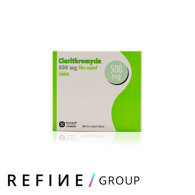 Clarithromycin 500mg Tablets x 14 product image for Australian clinic catalogue