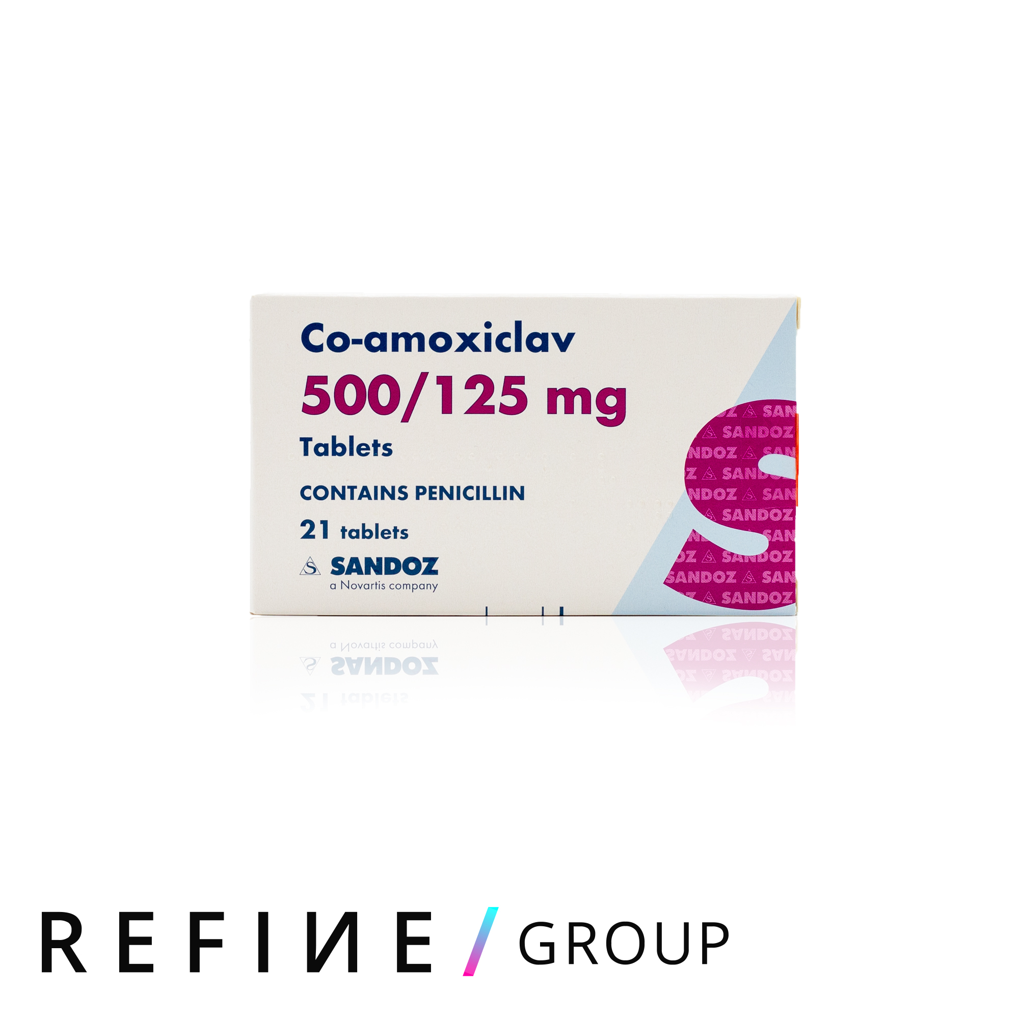 Co-Amoxiclav 500MG/125MG (21 Tabs) product image for Australian clinic catalogue