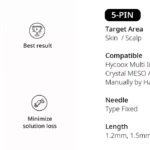 Multi 5pin Crystal Needle  Suitable for basic syringes