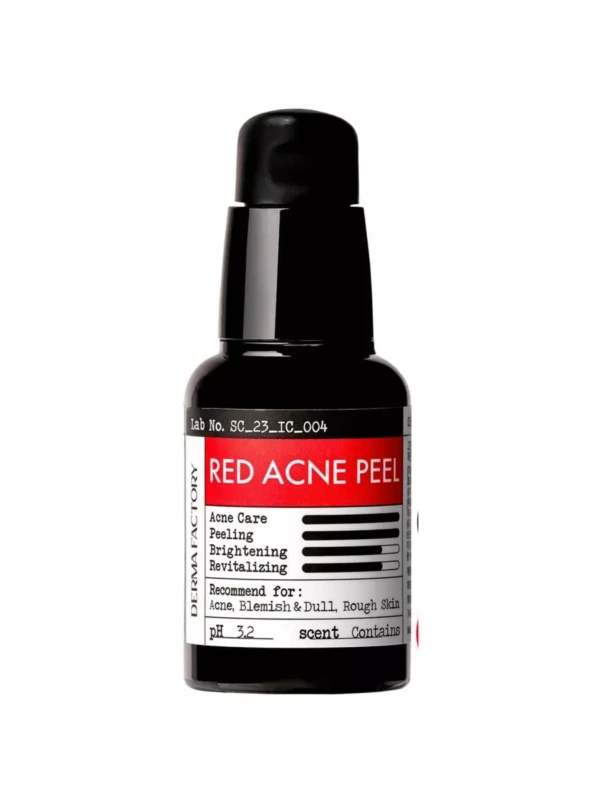 Derma Factory Red acne peel – Flushable exfoliating serum against inflammation 30ml product image for Australian clinic catalogue
