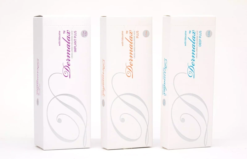 Dermalax Plus/Deep Plus/Implant Plus filler with Lidocaine (2 x 1.1 ml) product image for Australian clinic catalogue