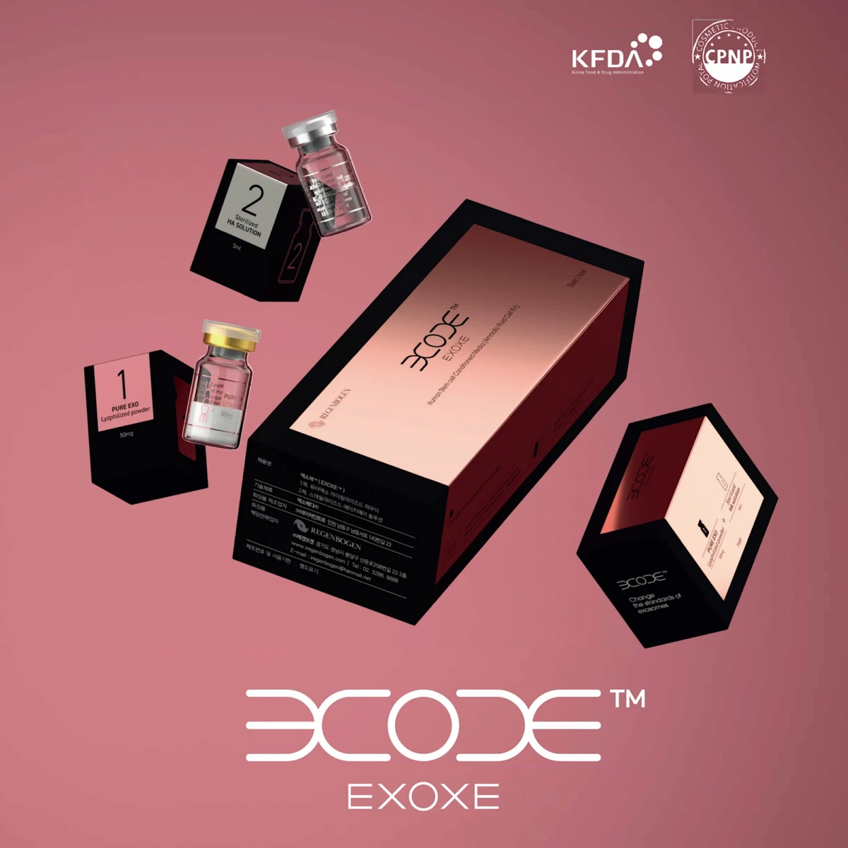 EXOXE EXOSOMES Skin booster (whole set, a box of 10 vials) product image for Australian clinic catalogue