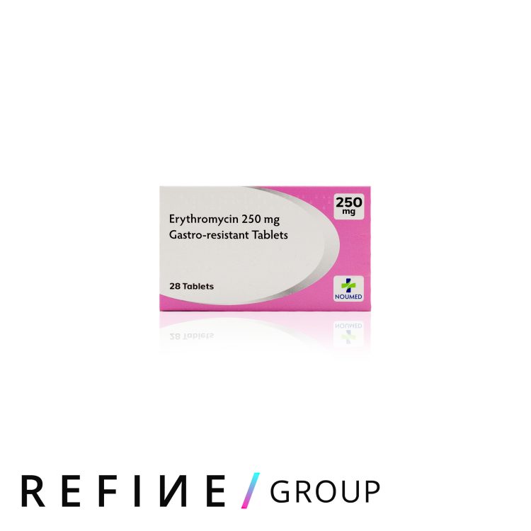 Erythromycin 250mg (28 Tablets) product image for Australian clinic catalogue