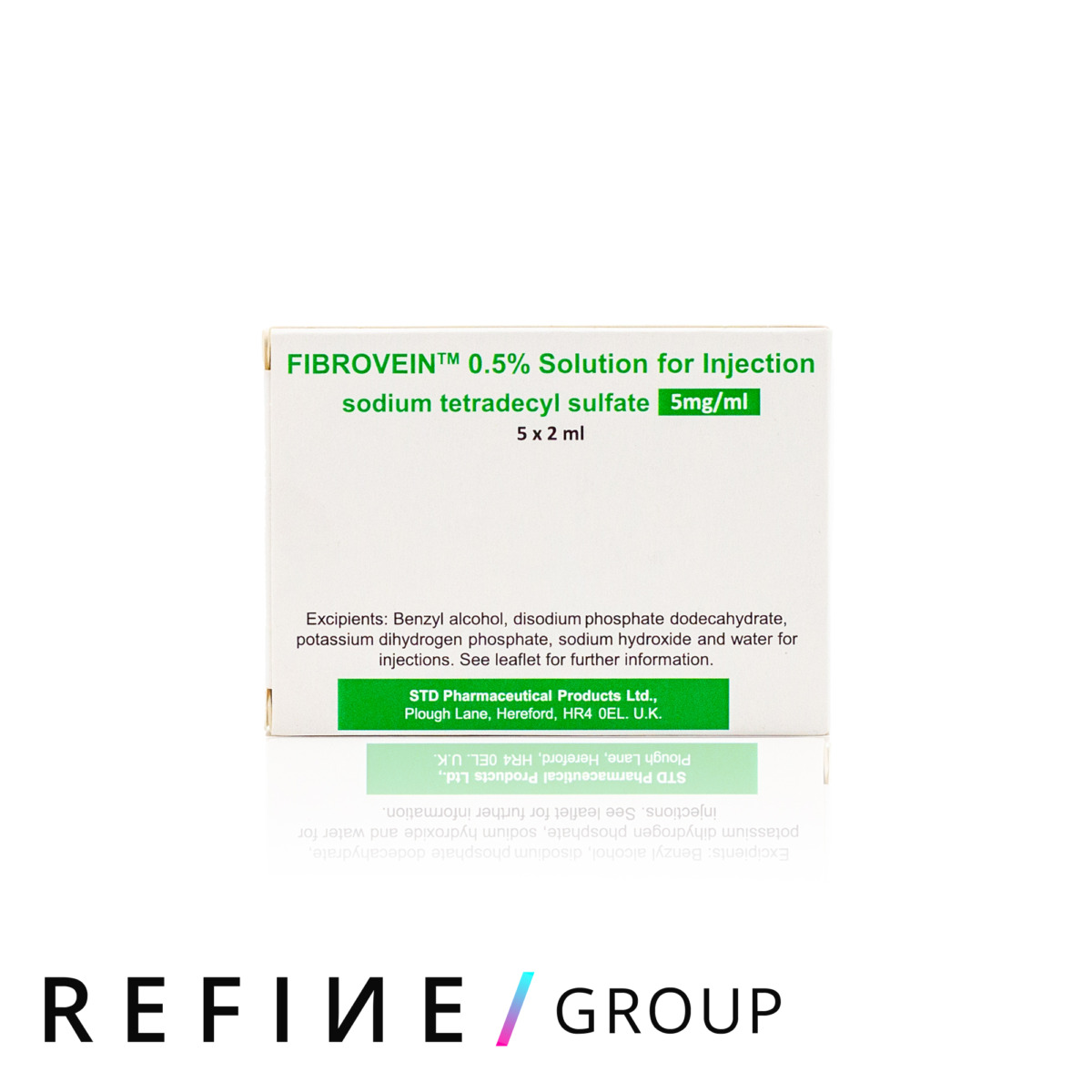Fibrovein 0.5% (2ml x 5 amps) product image for Australian clinic catalogue