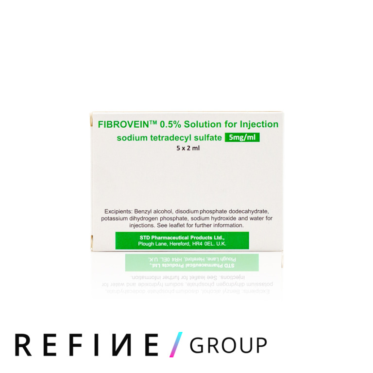 Fibrovein 0.5% (2ml x 5 amps) product image for Australian clinic catalogue
