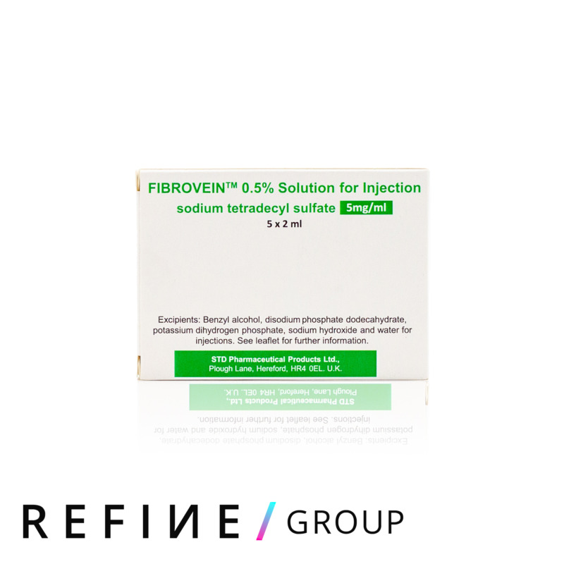 Fibrovein 0.5% (2ml x 5 amps) product image for Australian clinic catalogue