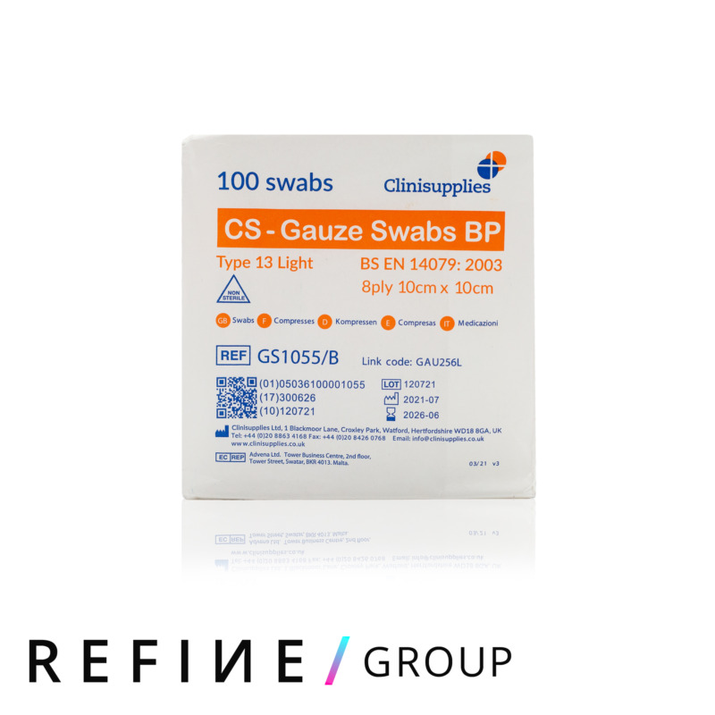 Gauze Swabs (10x10cm) product image for Australian clinic catalogue