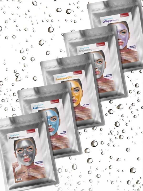 Glomedic Aqua Peptide Modeling Mask (Collagen/Brightening/Cool/Coenzyme Q10/Charcoal) product image for Australian clinic catalogue