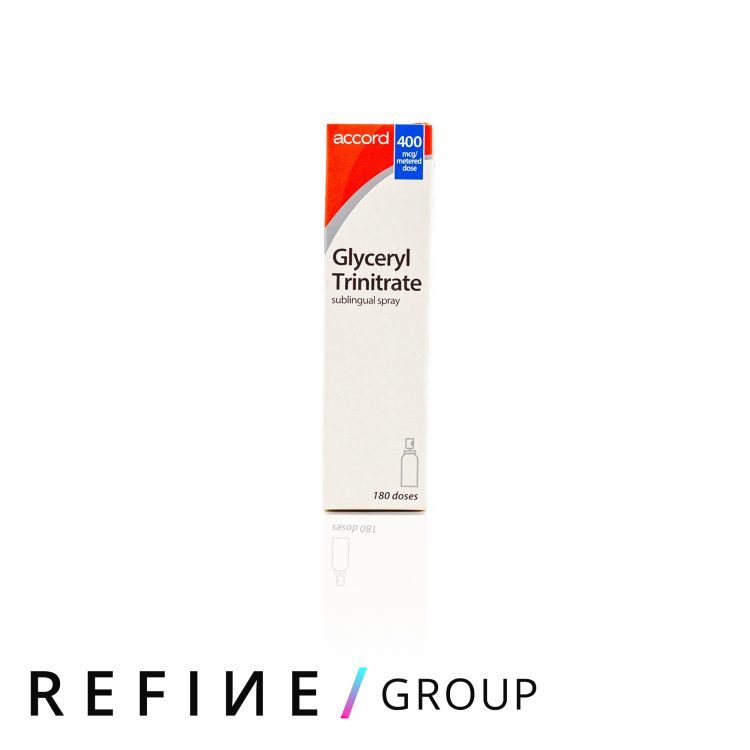 Glyceryl Trinitrate Spray 400mg product image for Australian clinic catalogue
