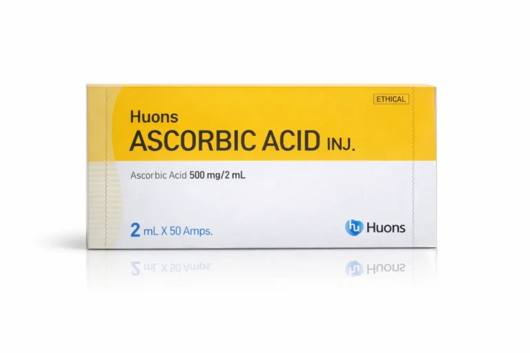 Huons Ascorbic Acid Pure Vitamin C Whitening Glowing Skin Treatment 2ml*50amps product image for Australian clinic catalogue
