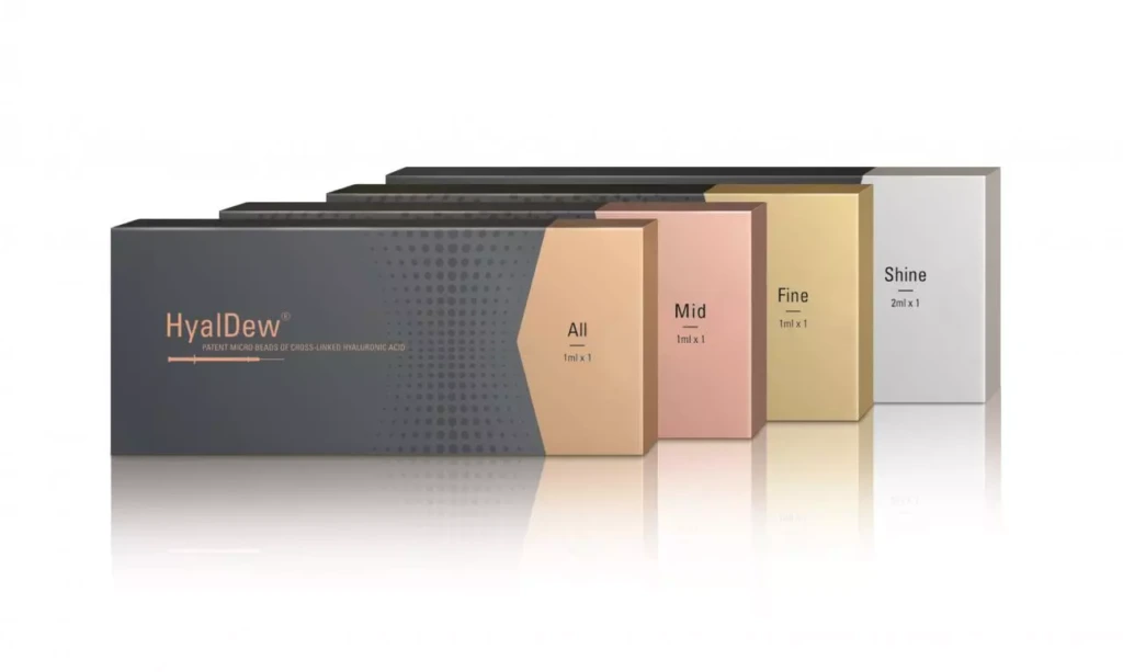 HyalDew hyaluronic acid dermal filler  (Fine/Mid/All/Shine)