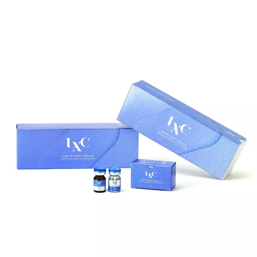 LACTO EXO COLLA Exosome + PDRN + Collagen & Peptides -10 vials (100mg x 5vials; 6ml x 5 vials)