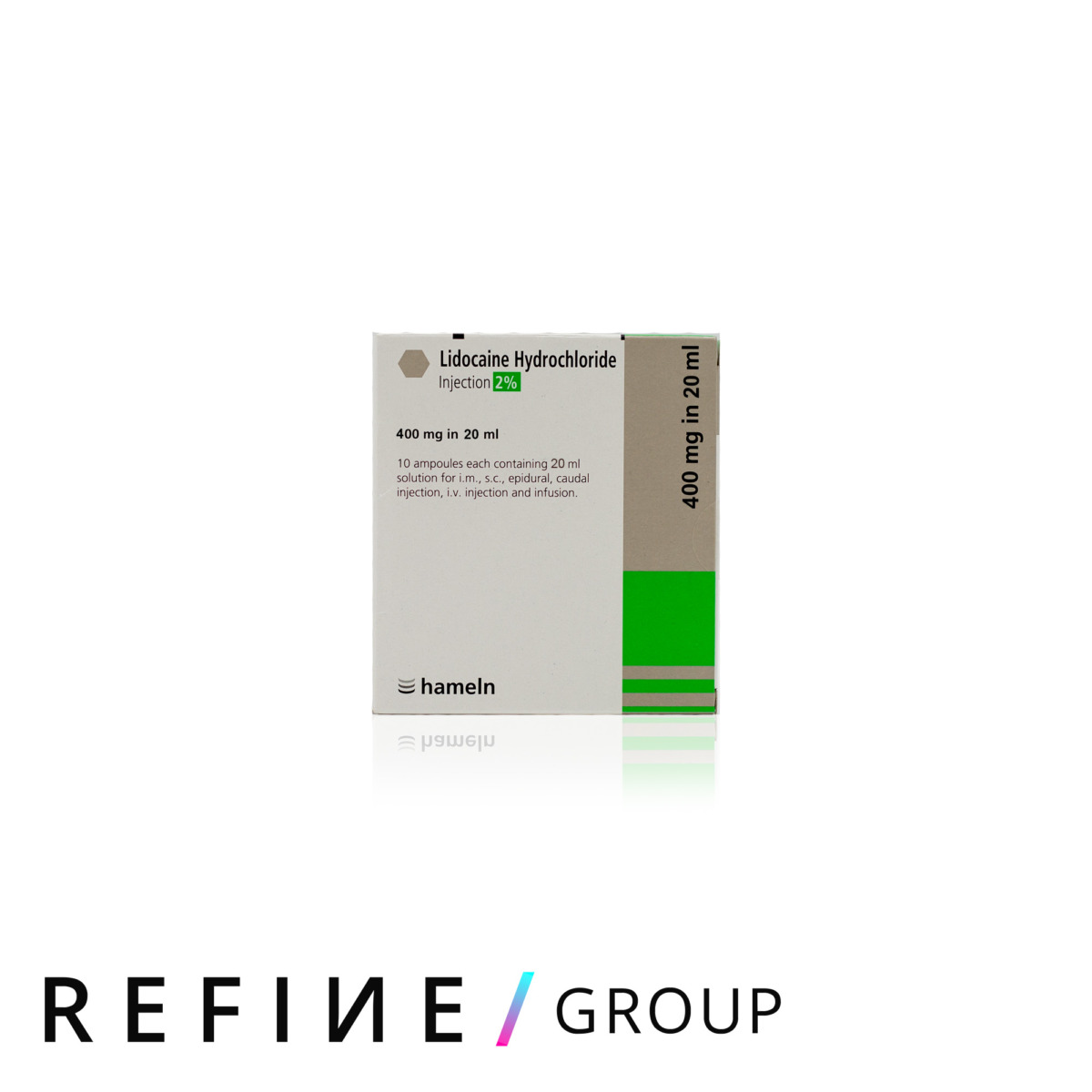 Lidocaine 2% 20ml x10 amps product image for Australian clinic catalogue