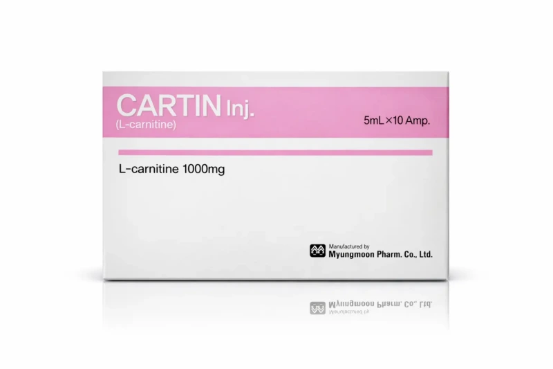 Cartin (L‑carnitine) 5 mL × 10 ampoules (1000 mg) product image for Australian clinic catalogue