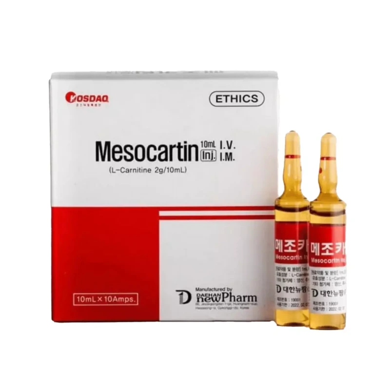 Mesocartin L Carnitine 2 Mesocartin L-Carnitine 10ml*10 vials product image for Australian clinic catalogue