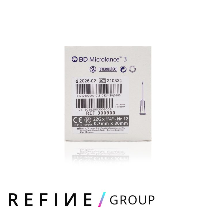 BD Microlance™ Hypodermic Needle, 22 G (black), 30 mm, 1¼” product image for Australian clinic catalogue