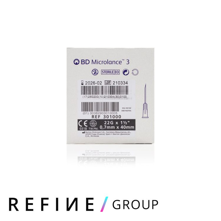 BD Microlance™ Hypodermic Needle, 22 G (black), 40 mm, 1½ product image for Australian clinic catalogue