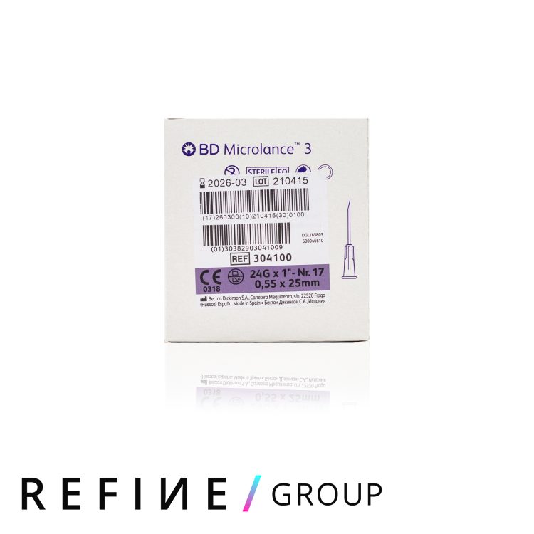 BD Microlance™ Hypodermic Needle, 24 G (violet), 25 mm, 1″ product image for Australian clinic catalogue