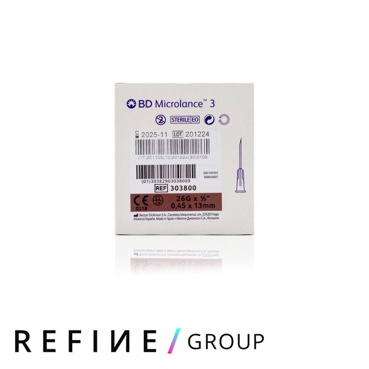 BD Microlance™ Hypodermic Needle, 26 G (brown), 13 mm, ½”, product image for Australian clinic catalogue