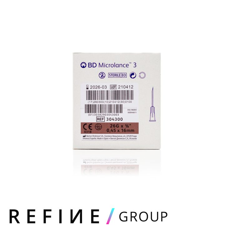 BD Microlance™ Hypodermic Needle, 26 G (brown), 16 mm, 5/8″ product image for Australian clinic catalogue