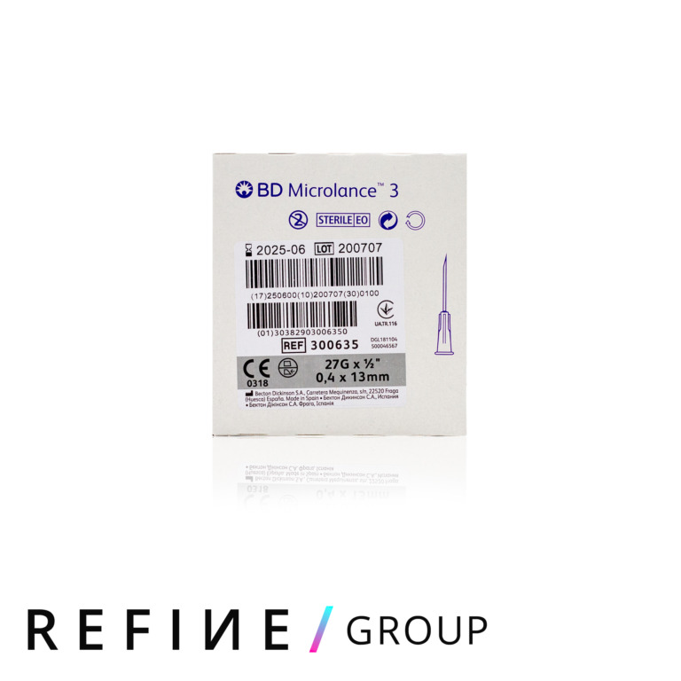 BD Microlance™ Hypodermic Needle, 27 G (grey), 13 mm, ½” product image for Australian clinic catalogue