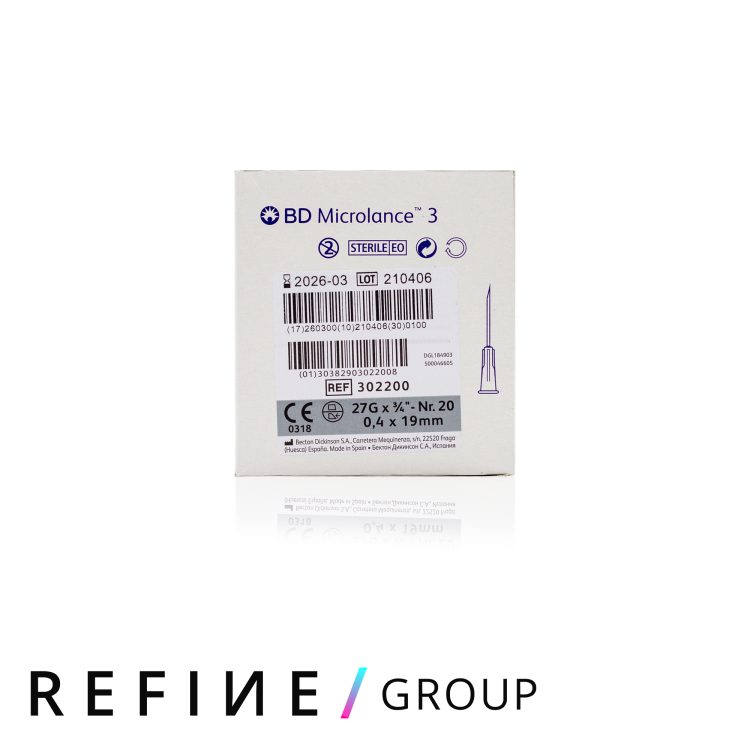 BD Microlance™ Hypodermic Needle, 27 G (grey), 19 mm, ¾” (Single) product image for Australian clinic catalogue