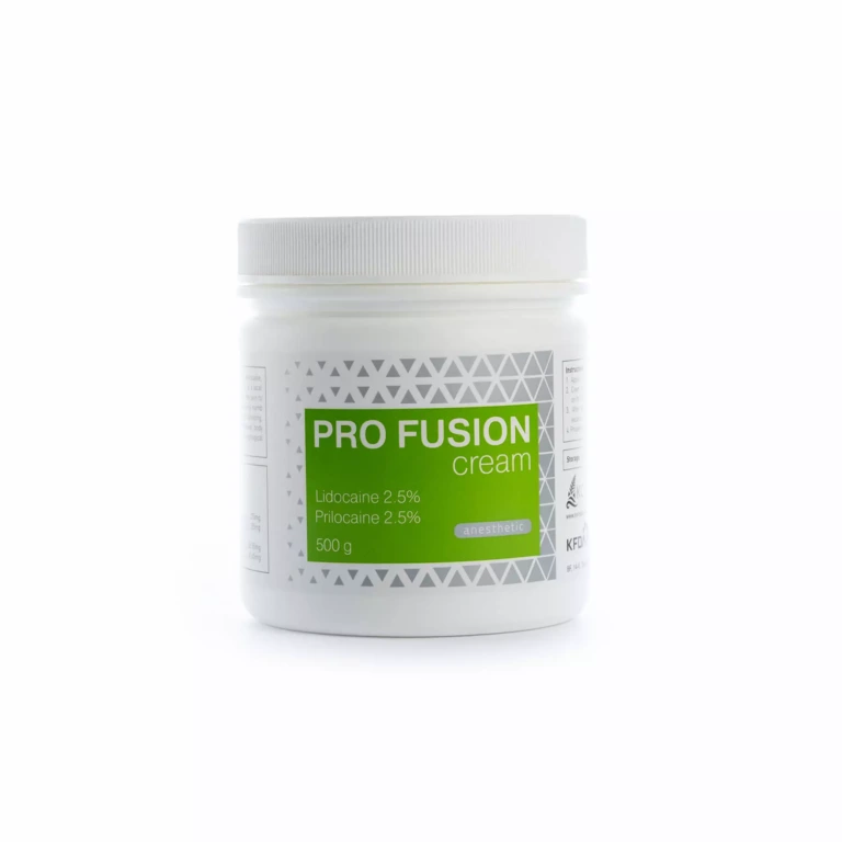 Pro Fusion anesthetic cream 500g Lidocaine 2,5% Prilocaine 2,5% product image for Australian clinic catalogue