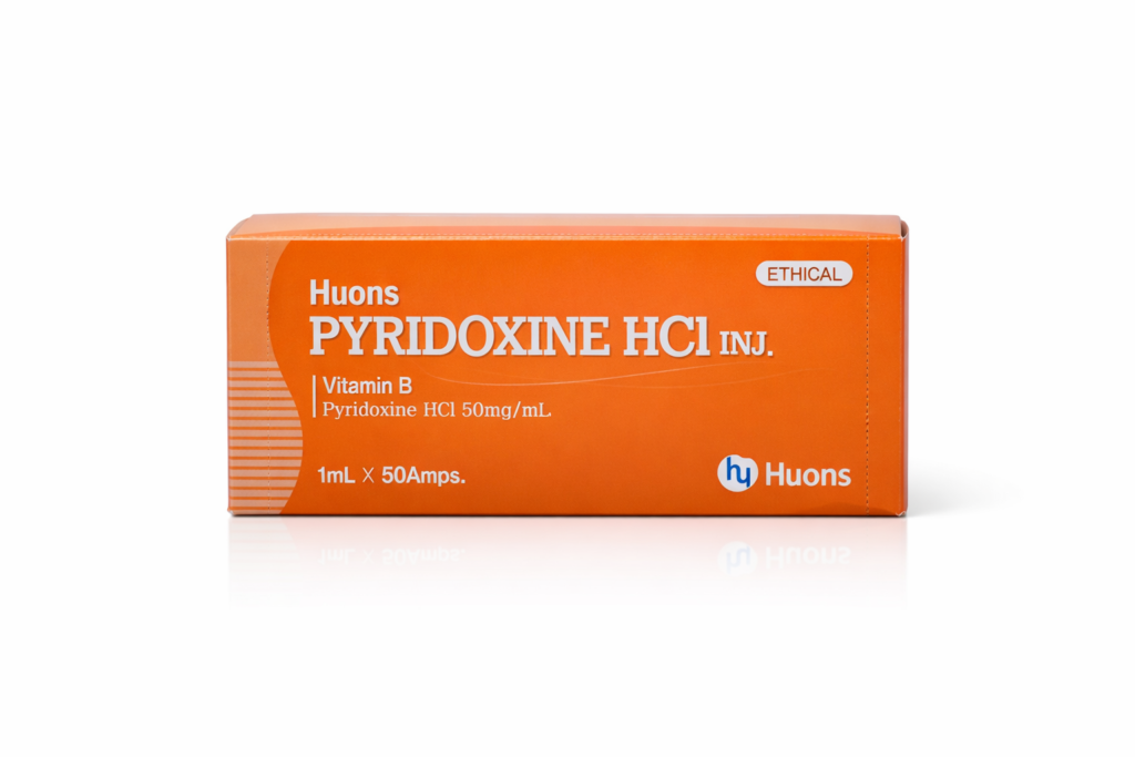 Pyridoxine HCL inj. (Vitamin B5) 1ml x 50amp