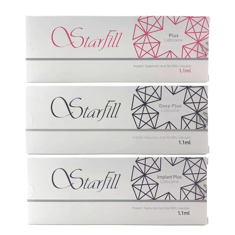 STARFILL Plus/Deep Plus/Implant Plus filler HA with Lidocaine product image for Australian clinic catalogue