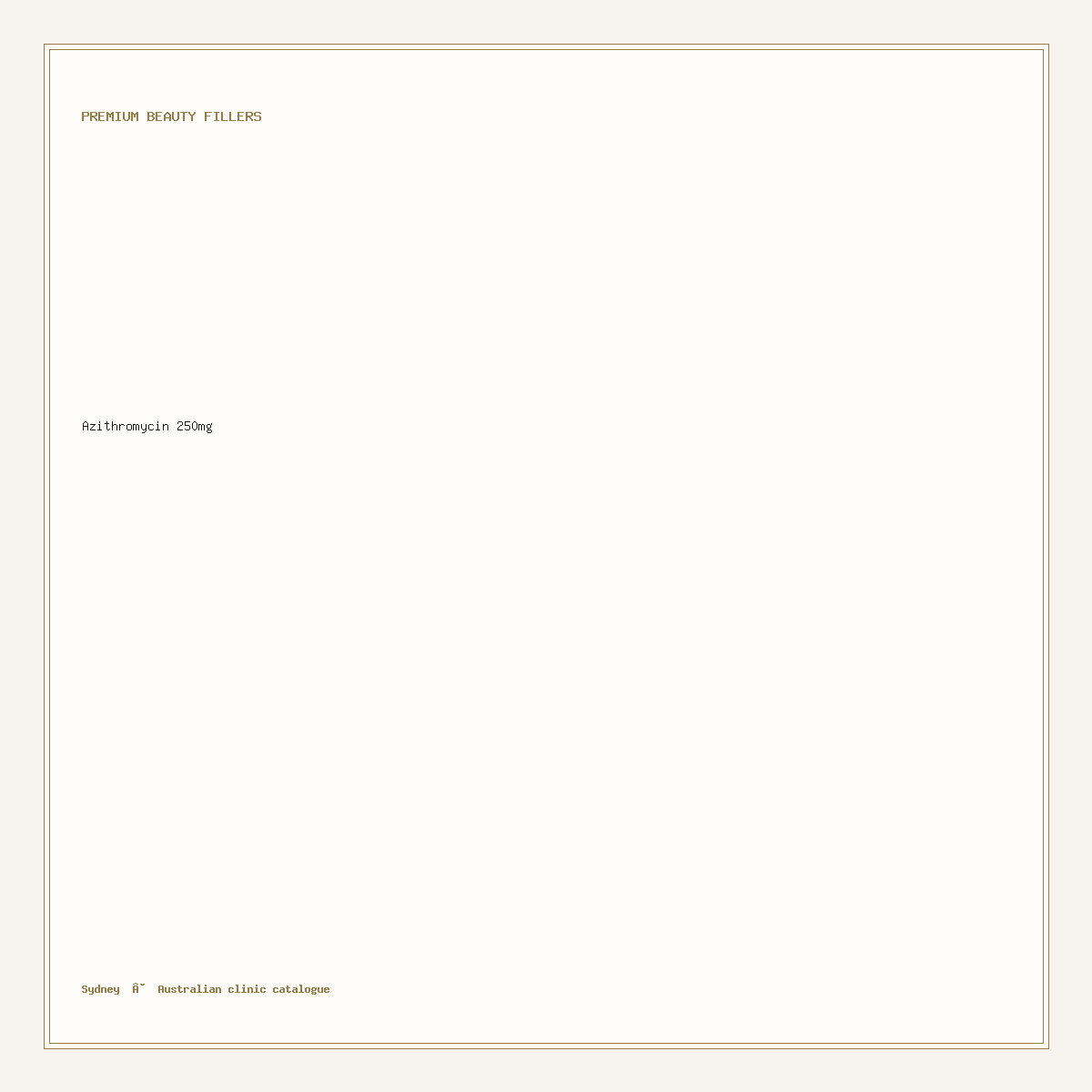 Azithromycin 250mg catalogue identification card, Sydney desk