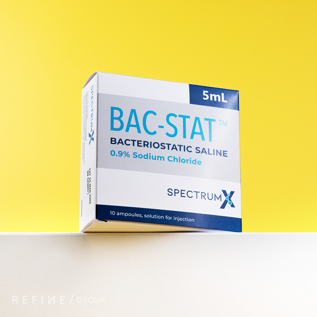 BAC-STAT Bacteriostatic Saline 0.9% (5ml x 10 amps) product image for Australian clinic catalogue