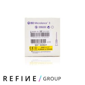 BD Microlance™ Hypodermic Needle, 20 G (yellow), 25 mm, 1″ (Single) product image for Australian clinic catalogue