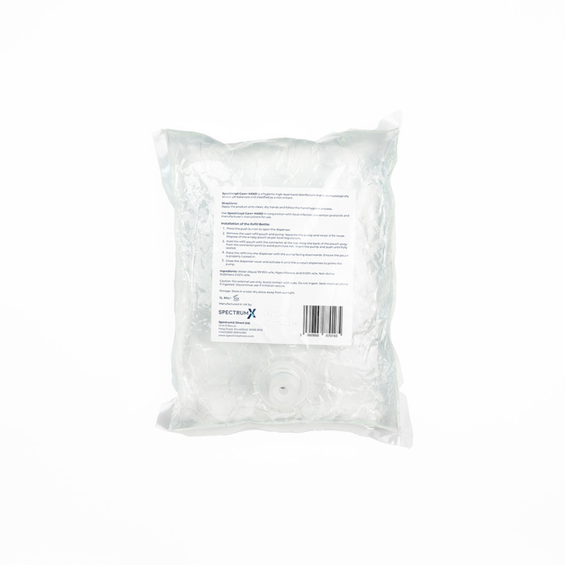 Spectricept Care+ Hand Refill Pouch (1000ml) product image for Australian clinic catalogue