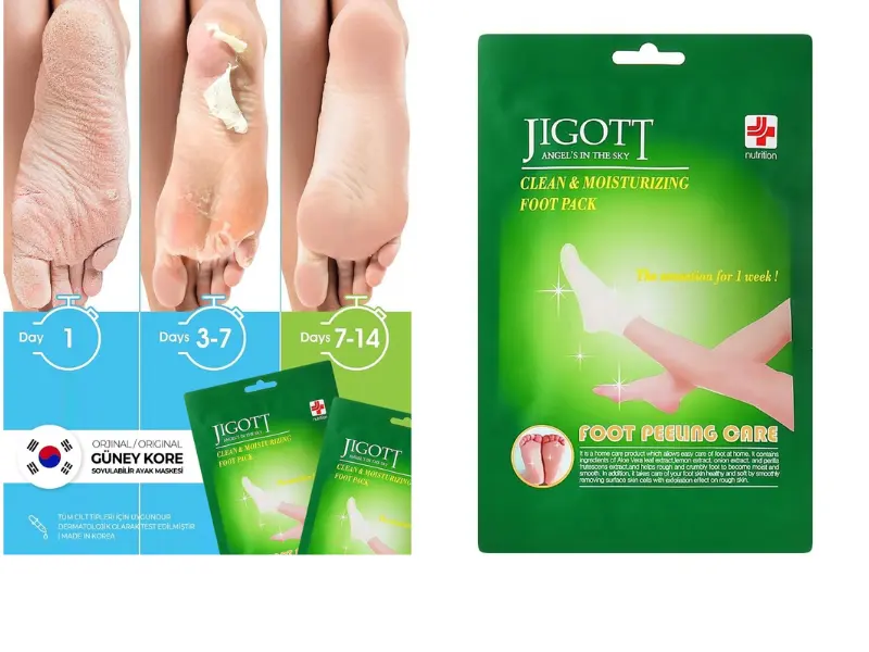 JIGOTT CLEAN&MOISTURIZING FOOT PACK product photo 2