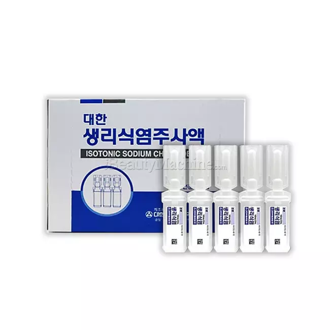 Saline 0.9% NaCl Isotonic Solution of Sodium Chloride for Botox Injections 20ml*50Vials product image for Australian clinic catalogue