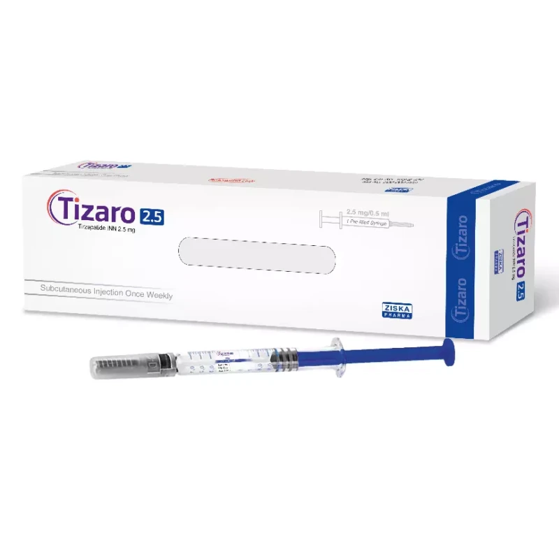 Tizaro Tirzepatide 2.5mg/5mg/7.5mg control high blood sugar product image for Australian clinic catalogue